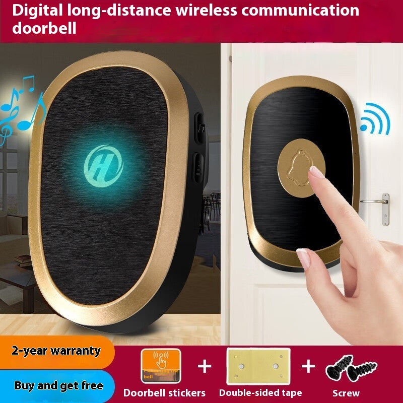 Doorbell Wireless Home Electronic Ultra Distance Unlimited Villa Waterproof