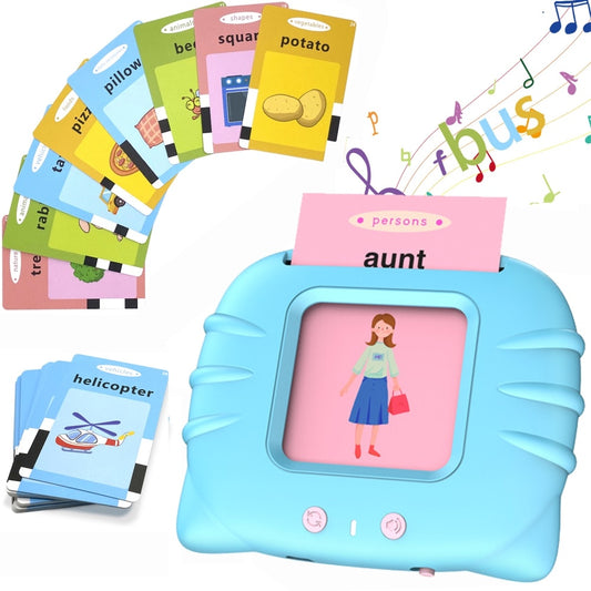 Card Type Early Education Machine Children's Cognitive English Card Early Learning Machine Electronic Interactive Toys Gift for Kids